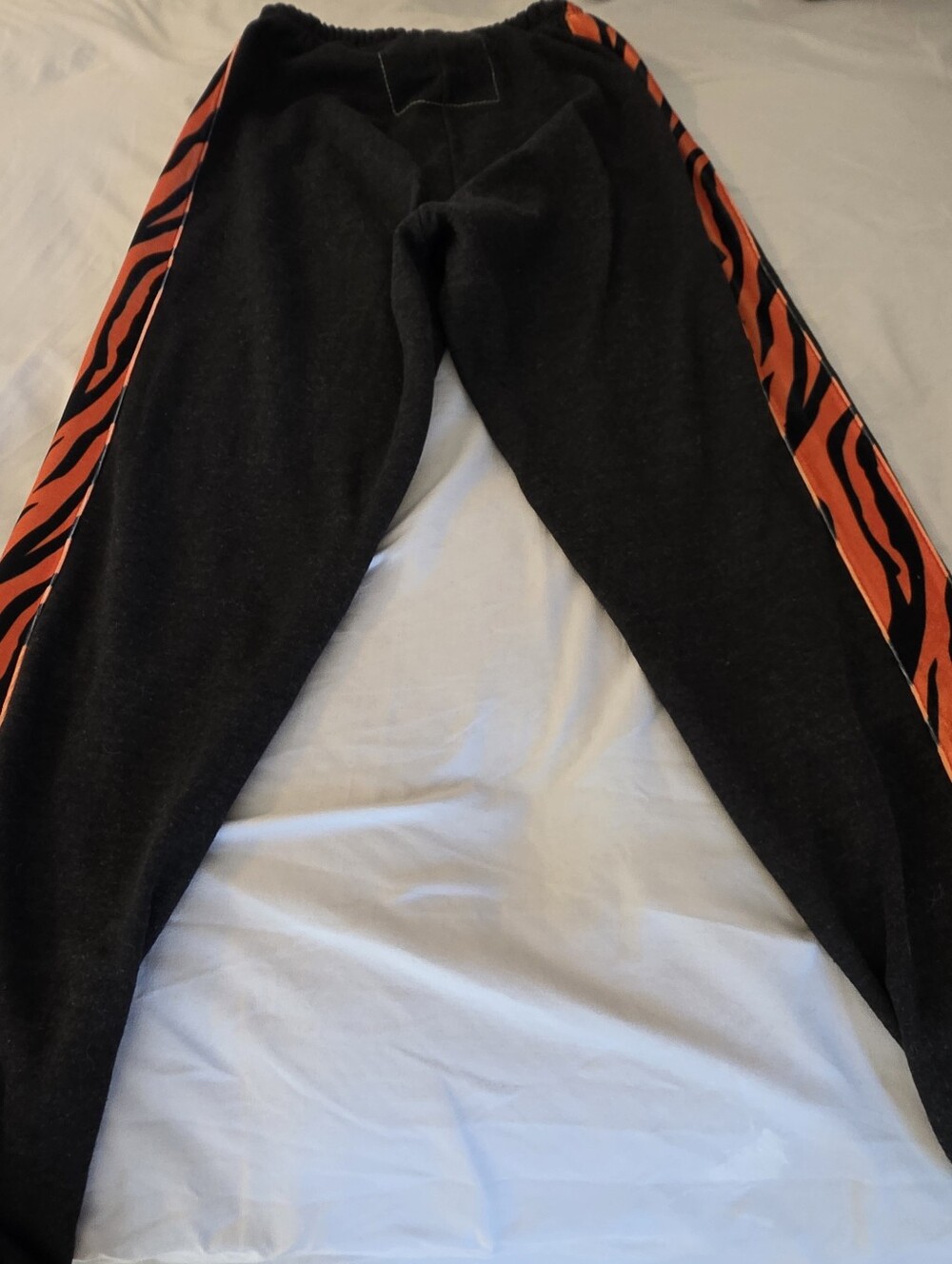 Aviator Nation AV Jogger Set with Orange Tiger-Stripe Velvet Trim - Picture 15 of 16